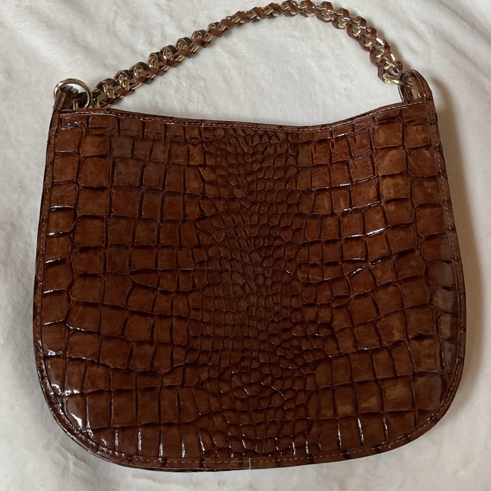 GIANNI BINI CROCODILE EMBOSSED HANDBAG. - Picture 5 of 10